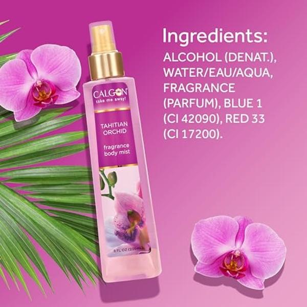 Bruma corporal con fragancia Calgon, orquídea de Tahití, 237 ml