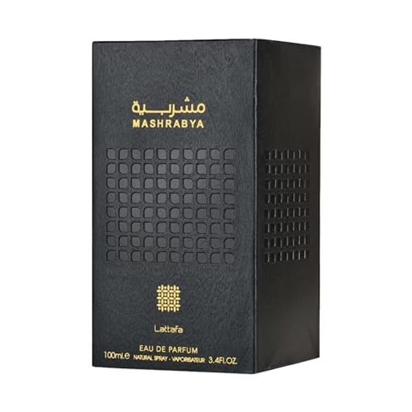 Lattafa Mashrabya para unisex Eau de Parfum Spray, 3.4 onzas/3.4 fl oz
