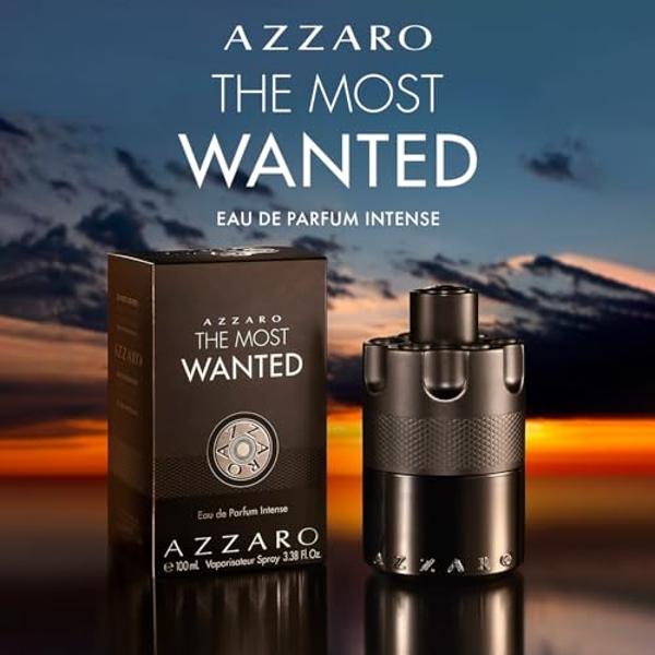 Azzaro The Most Wanted Eau de Parfum Intense - Colonia amaderada y seductora para hombre - Fragancia fougère, ambarada y especiada para una cita nocturna - Duradero - Perfumes de l