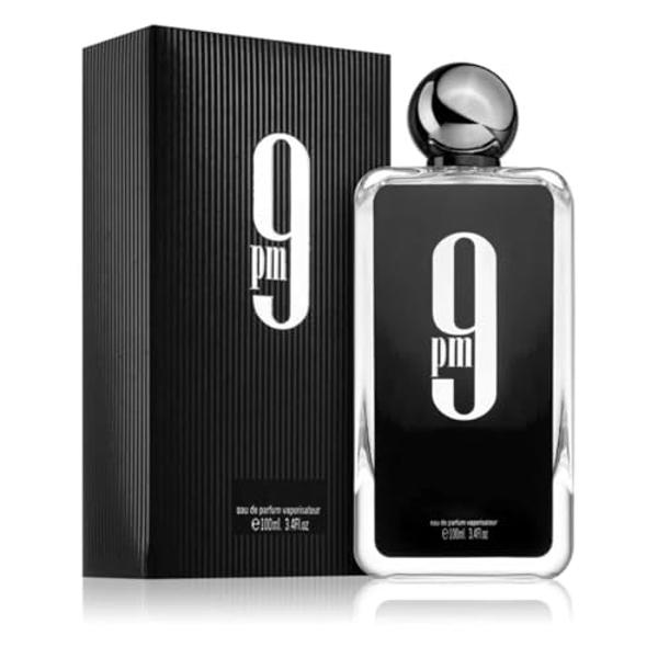 Afnan 9 Pm Eau De Parfum Spray para hombres, 3.4 onzas