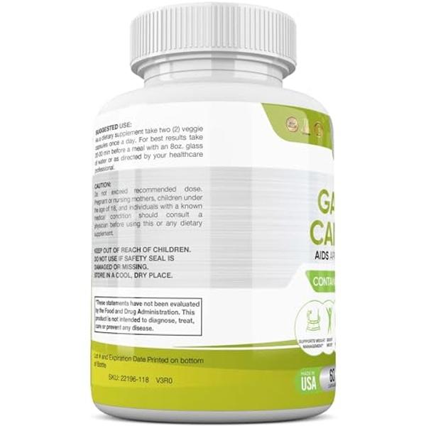 Slim Heat, extracto 100 % puro de Garcinia Cambogia con 95 % de HCA - Controla los antojos - El mejor bloqueador de carbohidratos para mujeres y hombres - Pastillas dietéticas crud