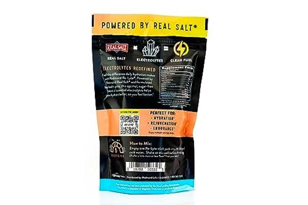 Sobres de hidratación DripDrop - Naranja - Bebida en polvo con electrolitos (porción individual) - Sin OMG, sin gluten, vegana - 32 sobres