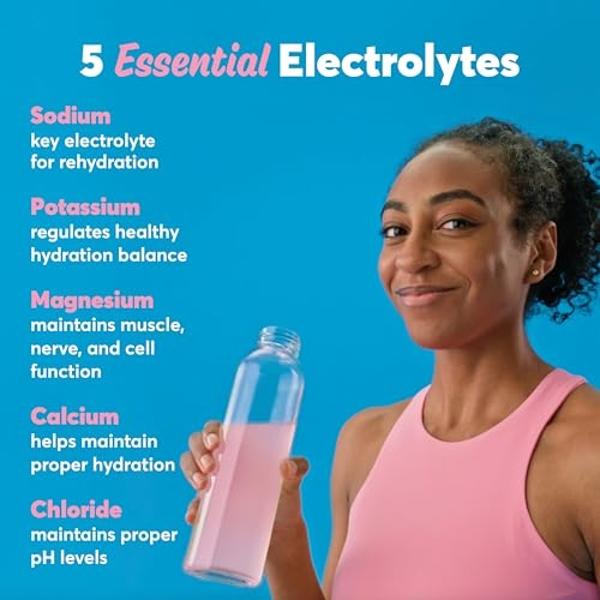 Comprimidos de electrolitos Nuun Immunity con vitaminas D, C, E y A, jengibre, saúco, magnesio y otros 4 electrolitos esenciales, veganos, sabor arándano y mandarina, paquete de 8 