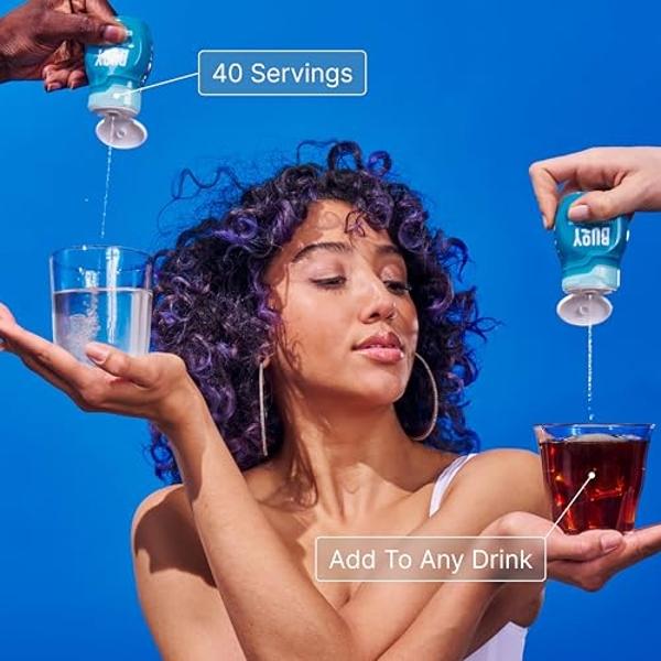 Gotas de electrolitos Buoy (paquete variado): Digestión, cerebro, energía e inmunidad | 160 porciones | Sin azúcar ni edulcorantes | Recomendado por dietistas | Minerales traza | S