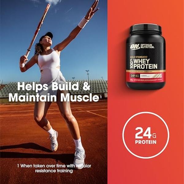 Proteína de suero 100 % en polvo Gold Standard, sabor nuevo de Optimum Nutrition, sabor S'Mores, 2 libras (paquete de 1) (El empaque puede variar)