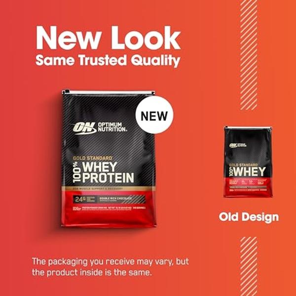 Proteína de suero de leche en polvo Optimum Nutrition Gold Standard 100%, sabor chocolate doblemente intenso, 4.5 kg (el empaque puede variar)