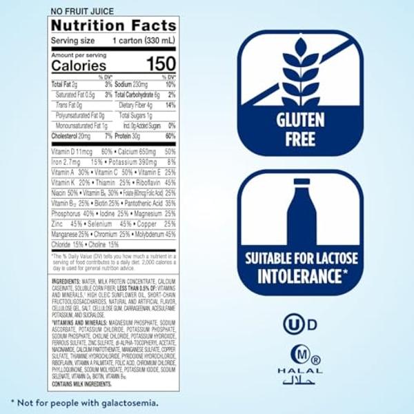 Ensure Max Protein Nutrition Shake, con 30 g de proteína, 1 g de azúcar, batido de alto contenido proteico, sabor a tarta de queso y cereza, 11 fl oz (paquete de 12)