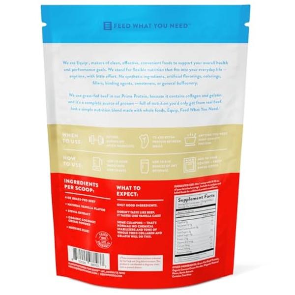 Proteína en polvo Prime de Equip Foods | Aislado de proteína de res de pastoreo limpio | Proteína en polvo carnívora | Apto para dietas paleo y keto | Sin gluten ni lácteos | Ayuda