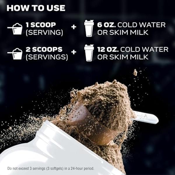 Proteína de suero en polvo Muscletech (chocolate con leche, 1,8 kg) - Fórmula Nitro-Tech para el desarrollo muscular con aislado de proteína de suero y péptidos - 30 g de proteína,