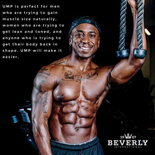 Proteína en polvo Beverly International UMP, vainilla. Su proporción única de suero de leche y caseína ayuda a desarrollar masa muscular magra. Fácil de digerir. No produce hinchaz