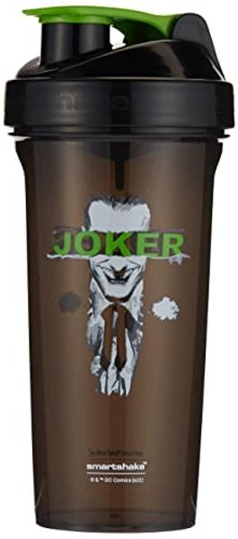 Botella Smartshake Lite The Joker para batidos de proteínas (800 ml): sin BPA, a prueba de fugas, ideal para gimnasios, para proteína en polvo, artículos de DC Comics, Batman y Jok
