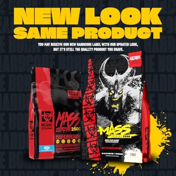 Optimum Nutrition Serious Mass, proteína en polvo para ganar peso, con vitamina C y zinc para fortalecer el sistema inmunitario, creatina, sabor a chocolate y mantequilla de cacahu