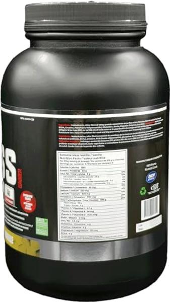 MuscleMeds Carnivor Mass Anabolic Beef Protein Gainer, sabor vainilla y caramelo, 4.5 kg