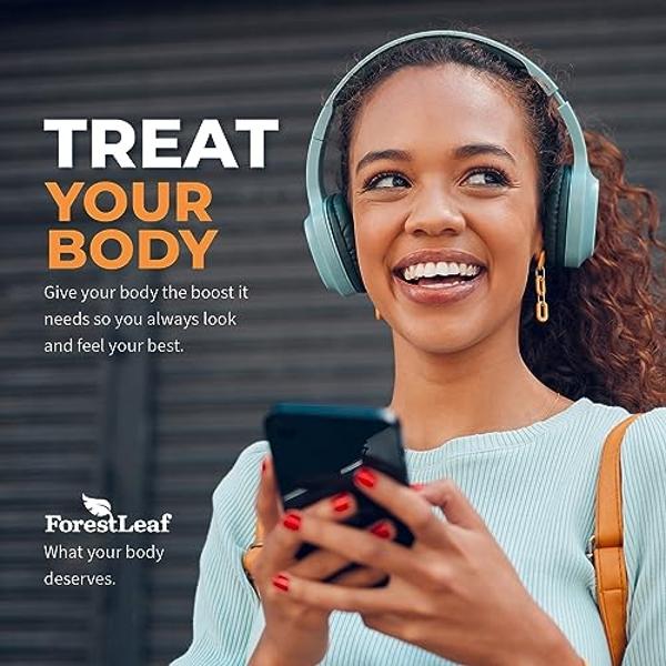 Pastillas multicolágeno ForestLeaf - Colágeno para hombres y mujeres - Suplementos de colágeno hidrolizado con vitamina C y ácido hialurónico - Cápsulas de colágeno para cabello, p