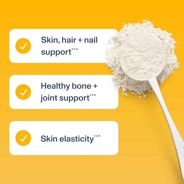 Péptidos de colágeno en polvo Vital Proteins - Crema de café con proteína de vainilla para el cuidado del cabello, la piel y las uñas