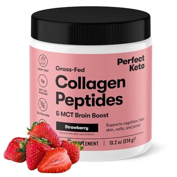 Péptidos de colágeno en polvo Vital Proteins - Crema de café con proteína de vainilla para el cuidado del cabello, la piel y las uñas