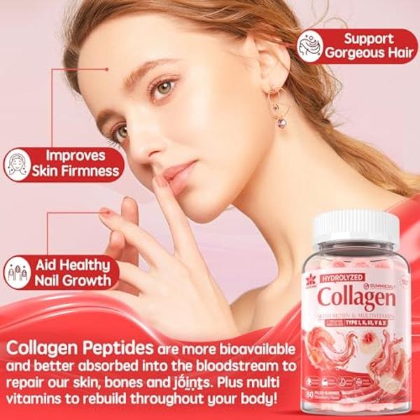 Péptidos de colágeno en polvo Vital Proteins - Crema de café con proteína de vainilla para el cuidado del cabello, la piel y las uñas