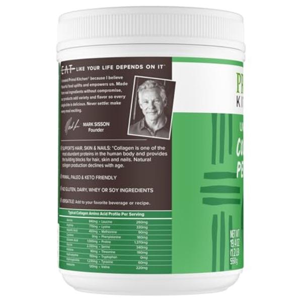 Péptidos de colágeno Primal Kitchen, colágeno en polvo sin sabor, 1.2 libras