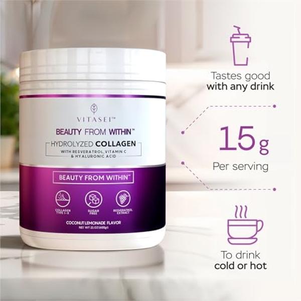 Paquetes de péptidos de colágeno en polvo de chocolate Further Food, proteína hidrolizada de tipo 1 y 3, alimentada con pasto, para la salud intestinal, articulaciones, cabello, pi