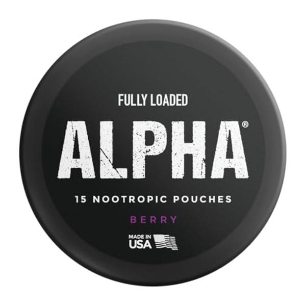 Bolsitas de nootrópicos alfa (menta) con ingredientes completamente cargados - 5 latas - 15 bolsitas por lata - Administración eficaz de nootrópicos, reemplazo de bolsitas de nicot