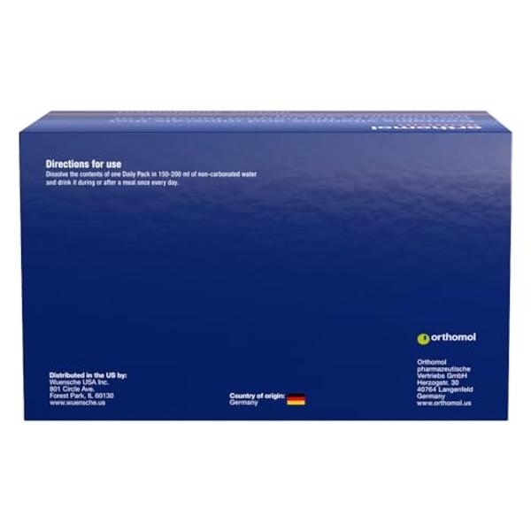 Orthomol Immun Powder, suplemento para el sistema inmunitario, suministro para 30 días, vitaminas A, B, C, D, E, zinc y yodo