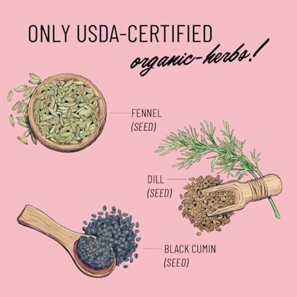 Suplemento para la lactancia Legendairy Milk Pump Princess - Suplementos para la lactancia materna que aumentan la producción y el flujo de leche - Sin semillas de comino negro org