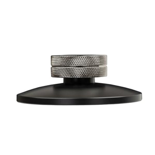 Abrazadera para tocadiscos de perfil bajo Record Doctor, cromada en negro