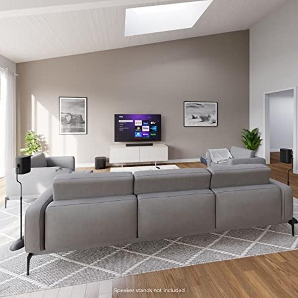 Altavoces inalámbricos Roku (para Roku Streambars o Roku TV), color negro, 2 unidades (paquete de 1)