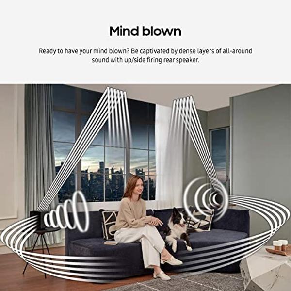 Barra de sonido SAMSUNG HW-Q990C de 11.1.4 canales con Dolby Audio inalámbrico, altavoces traseros incluidos con Q-Symphony, SpaceFit Sound Pro, sonido adaptativo, Game Mode Pro, A