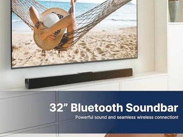 Barra de sonido Denon DHT-S517 para TV con subwoofer inalámbrico, sonido envolvente 3D, Dolby Atmos, compatibilidad con HDMI eARC, transmisión inalámbrica de música por Bluetooth, 