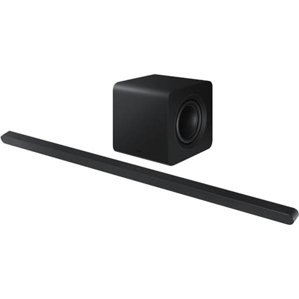 Barra de sonido inalámbrica Samsung HW-S800D ultradelgada de 3.1.2 canales con Dolby Atmos y Q-Symphony (2024) (renovada). Incluye paquete de protección mejorada de 2 años.