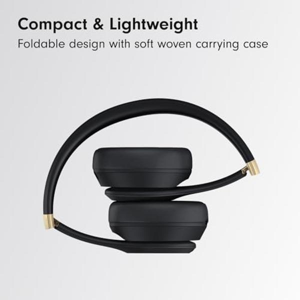 Beats Solo 4 - Auriculares inalámbricos Bluetooth supraaurales, compatibles con Apple y Android, hasta 50 horas de batería - Negro y dorado