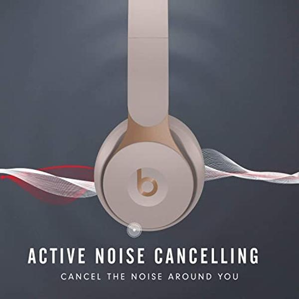Auriculares inalámbricos supraurales Beats Solo Pro con cancelación de ruido - Gris (Renovados)