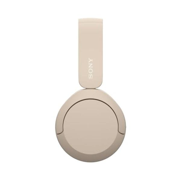 Auriculares inalámbricos Sony WH-CH520 con Bluetooth y micrófono, color capuchino (renovados)