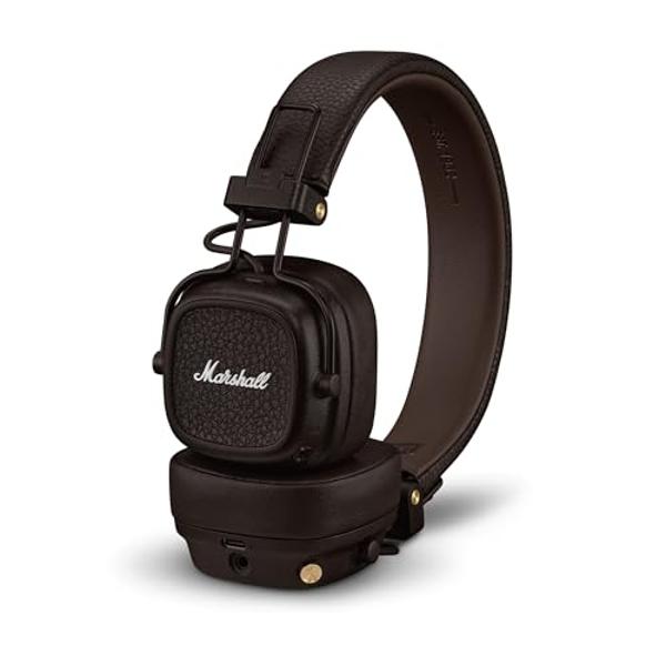 Auriculares Bluetooth supraurales Marshall Major V, color marrón