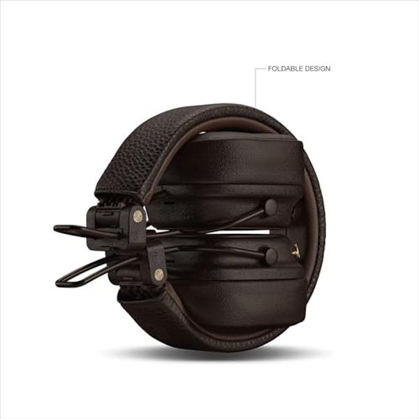Auriculares Bluetooth supraurales Marshall Major V, color marrón