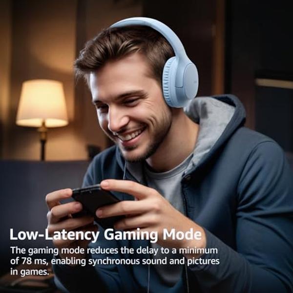 Beats Solo 4 - Auriculares inalámbricos Bluetooth supraaurales, compatibles con Apple y Android, hasta 50 horas de batería - Azul pizarra