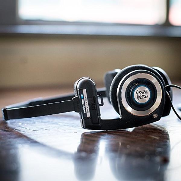 Auriculares supraurales Koss Porta Pro Black, estilo retro, diseño plegable, incluye estuche, color negro