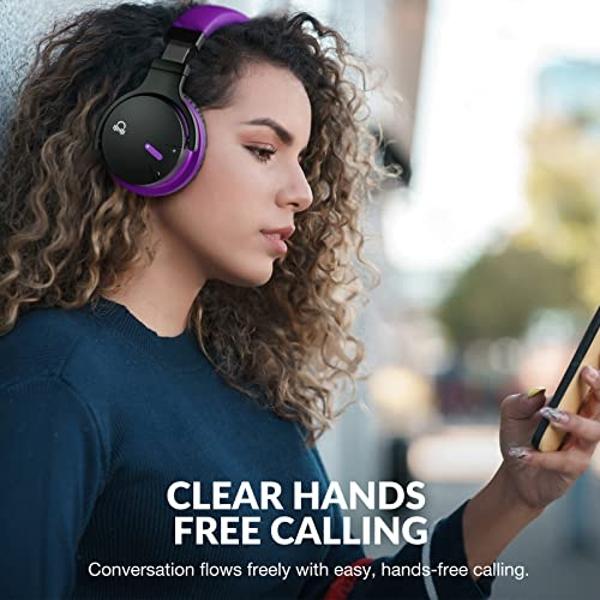 Audífonos inalámbricos Bluetooth Skullcandy Crusher Evo con graves multisensoriales, ajuste supraaural con aislamiento de ruido, hasta 40 horas de batería y micrófono para iPhone y