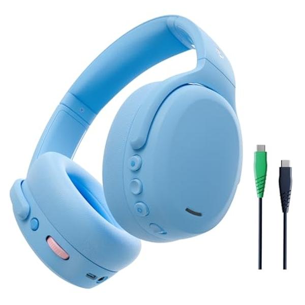 Audífonos inalámbricos Skullcandy Crusher ANC 2 con Bluetooth, graves multisensoriales, cable de carga, cancelación activa de ruido, hasta 60 horas de batería y micrófono para iPho