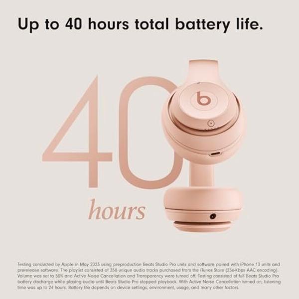 Beats Studio Pro x Kim Kardashian - Auriculares inalámbricos Bluetooth con cancelación de ruido - Luna (Renovados)