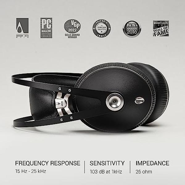 MEZE AUDIO | 99 NEO | Auriculares cerrados para audiófilos | Juegos | Podcasts | Oficina en casa | Auriculares supraaurales con cable, micrófono y diadema autoajustable