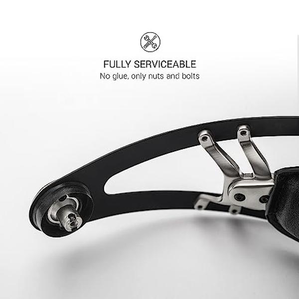 MEZE AUDIO | 99 NEO | Auriculares cerrados para audiófilos | Juegos | Podcasts | Oficina en casa | Auriculares supraaurales con cable, micrófono y diadema autoajustable