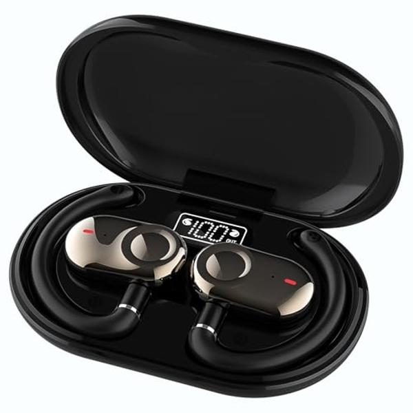 Auriculares de diadema con altavoces de 16 mm, Bluetooth 5.4 inalámbrico, rotación biaxial, ligeros, 20 horas de reproducción, supraaurales, Bluetooth para correr y entrenar, resis