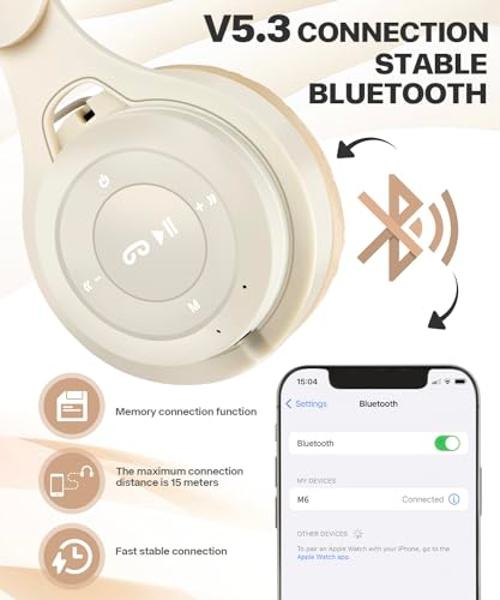 Audífonos inalámbricos supraaurales Edifier W830NB con cancelación activa de ruido de -45 dB, 94 horas de reproducción, sonido LDAC de alta resolución, audio espacial, carga rápida