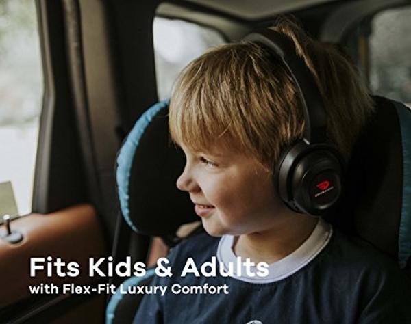 Tapaxis - Auriculares inalámbricos híbridos con cancelación activa de ruido y Bluetooth, supraaurales, graves profundos, llamadas nítidas, ajuste cómodo, 30 horas de reproducción, 