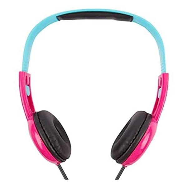 Audífonos supraaurales seguros para Barbie Kids HP2-03059 | Audífonos para niños, limitador de volumen para oídos en desarrollo, conector estéreo de 3,5 mm, recomendados para niños