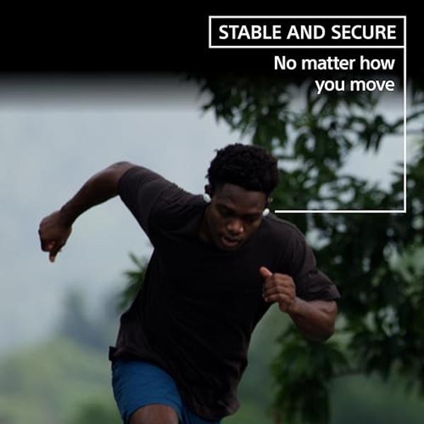 Auriculares deportivos inalámbricos Sony Float Run de oído abierto con Bluetooth para correr y hacer ejercicio, con micrófono y resistencia al agua IPX4, WIOE610/B