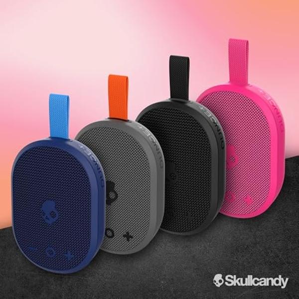 Mini altavoz Bluetooth EWA A109 con radiador de graves, graves potentes, altavoz portátil, altavoz inalámbrico de viaje ideal para casa, senderismo y más (gris)