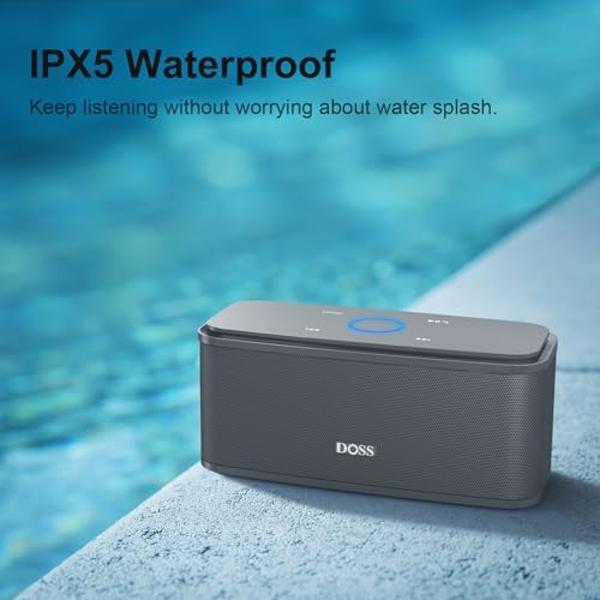 Altec Lansing - Altavoz Bluetooth inalámbrico HydraJolt, altavoces portátiles impermeables con cargador de teléfono y luces integrados, resistente a todo tipo de clima, a prueba de